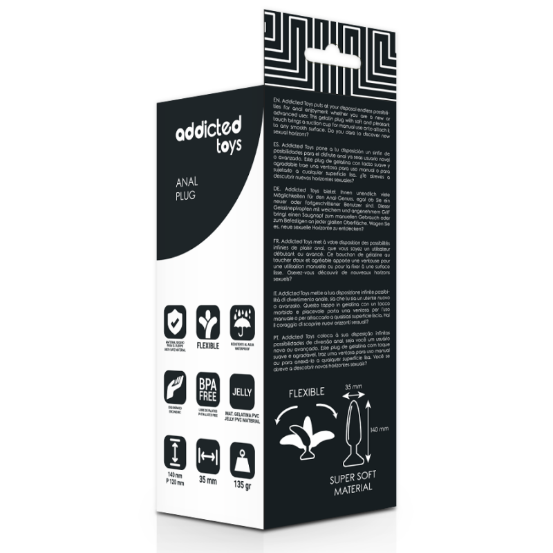 Plug anal addictive toys 13.5cmSextoys Gays et Lesbiennes