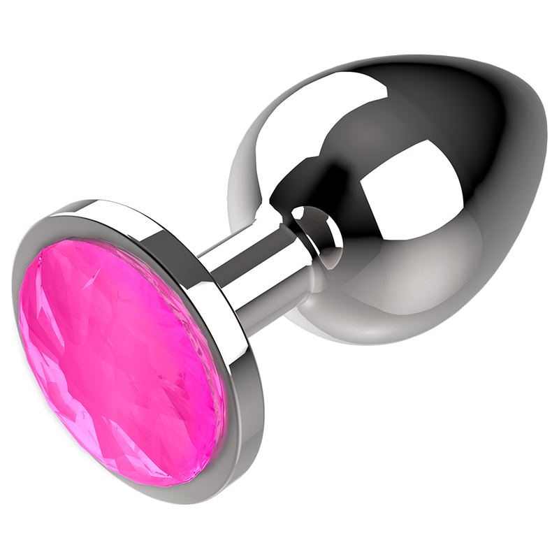 Plug anal de metal cor-de-rosa 4 x 9cm
Dildo e Plug Anal