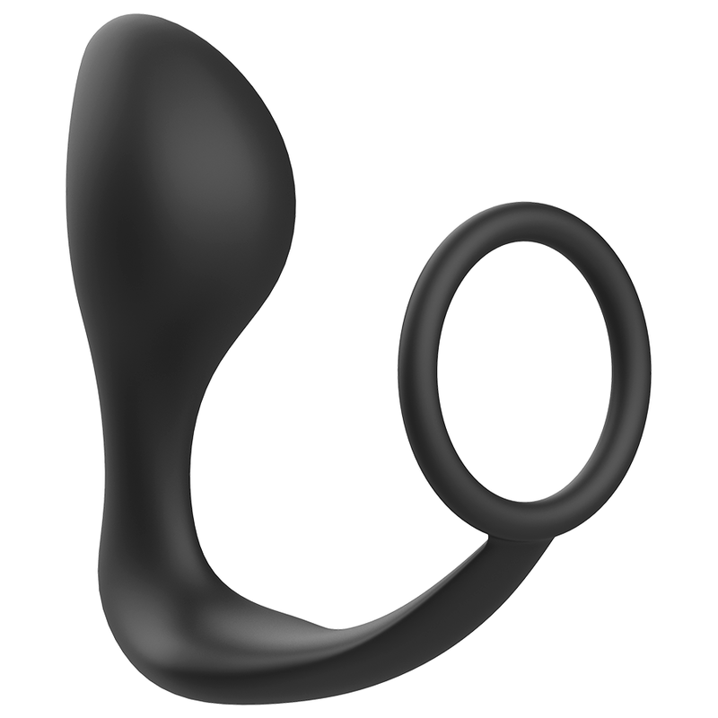 Plug anal noir en silicone avec cockring addicted toysSextoys Gays et Lesbiennes