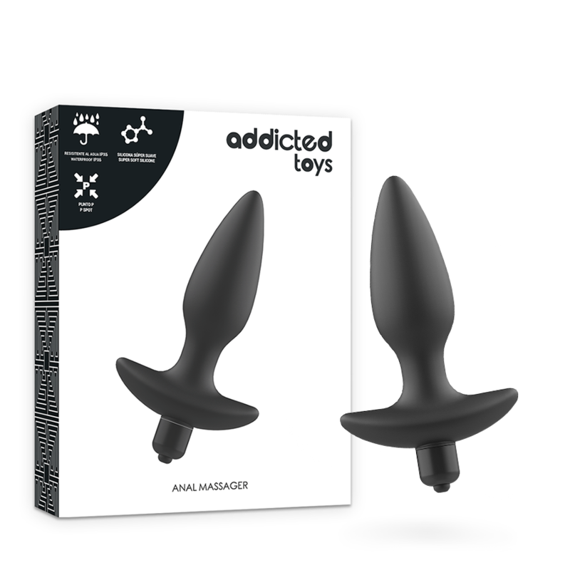 Plug anal vibrador negro con tinta juguetes adictos 
Sextoys para Gays y Lesbianas