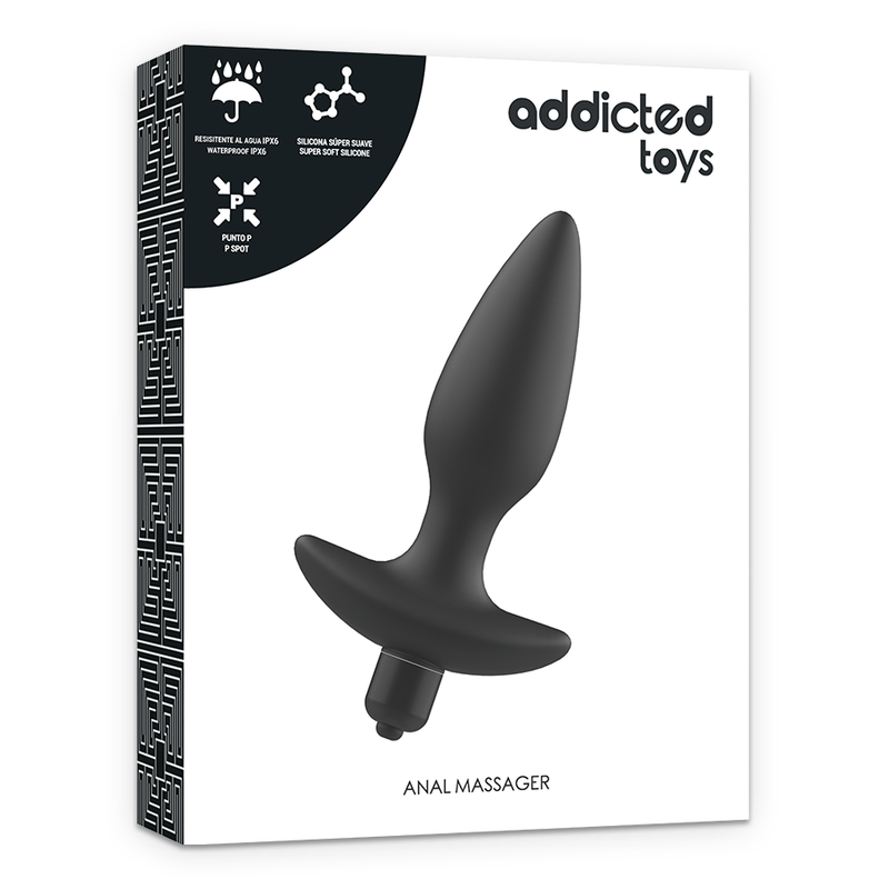 Plug anal vibrant noir avec encre addicted toysSextoys Gays et Lesbiennes