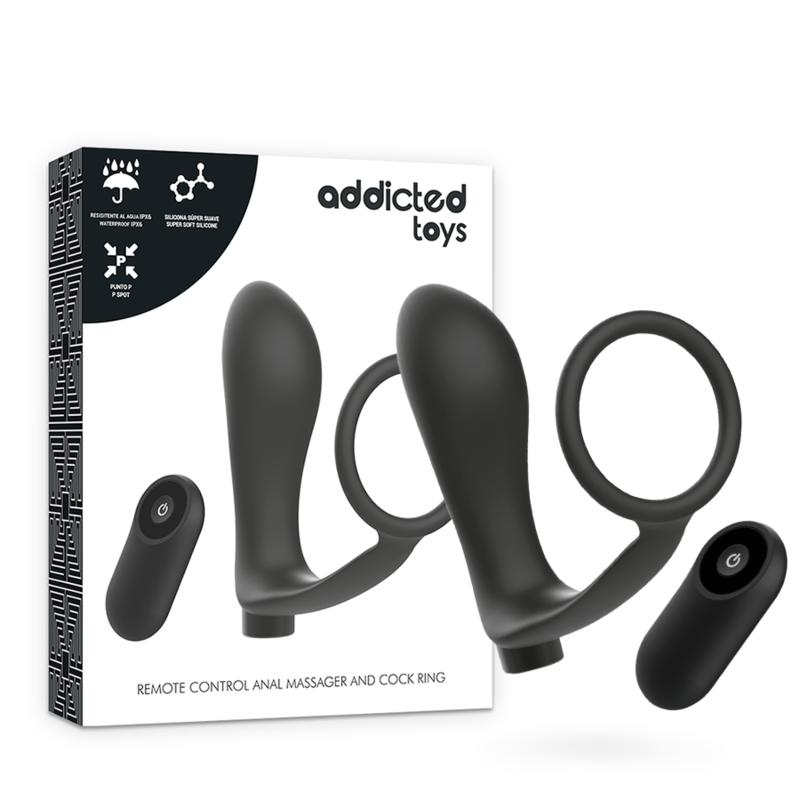 Vibrating anal plug p-spot with silicone cockring remote control
Gay and Lesbian Sex Toys