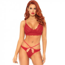 Reggiseno 2 pezzi leg avenue con doppio perizoma tirantaReggiseni