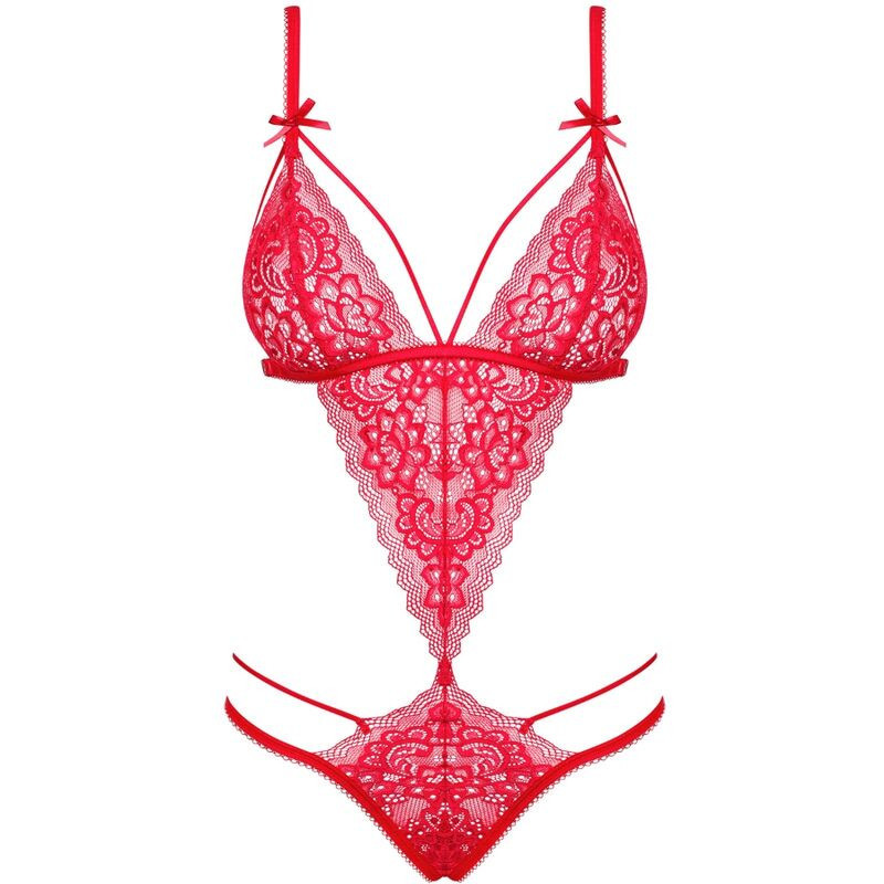 Body sexy de mujer Obsessive Lovlea en color rojoBody Sensual