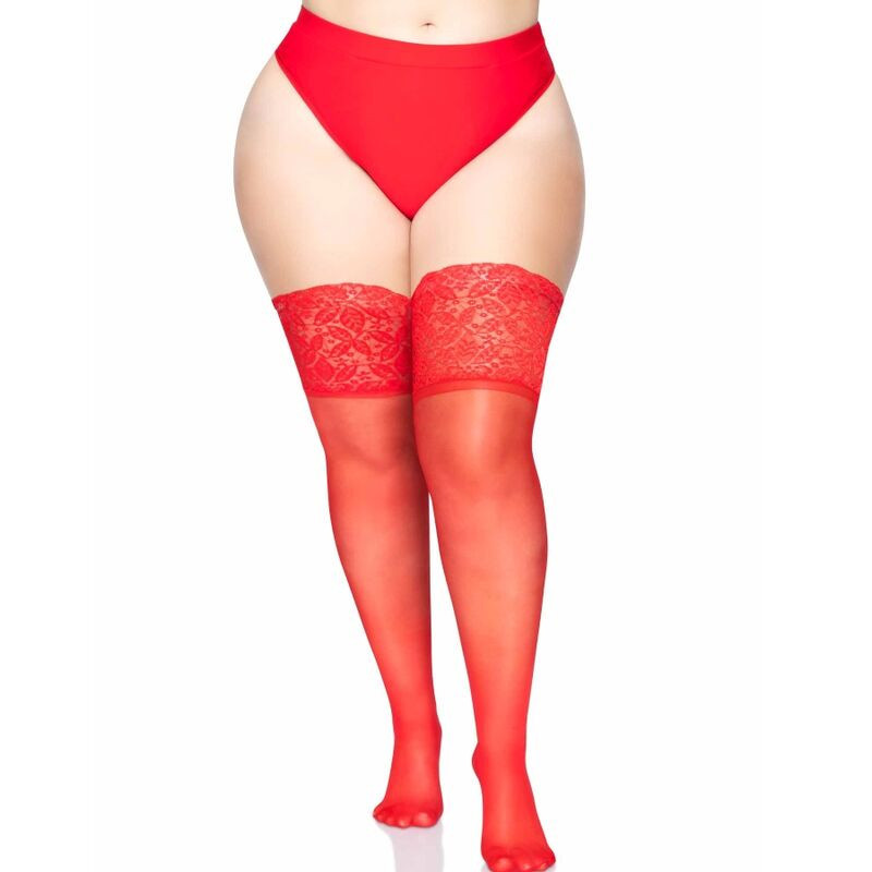 Collants sexy leg avenue rouge autocollant en dentelleCollants Sexy
