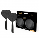 Cache-tétons noirs en forme de cœurs proposés par coquetteAccessoires et Cache-tétons femme