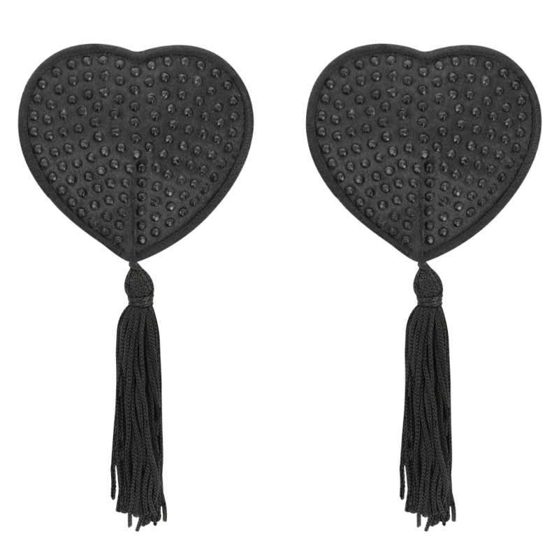 Cache-tétons noirs en forme de cœurs proposés par coquetteAccessoires et Cache-tétons femme
