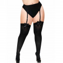 Sexy leg avenue medias de gran tamaño con encaje negro
Panties con abertura