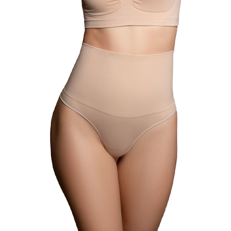 Slip beige bye bra lTanga, Höschen und Boyshorts