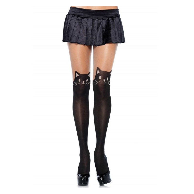 Collants sexy leg avenue com estampado de gatoMeia-calça sexy