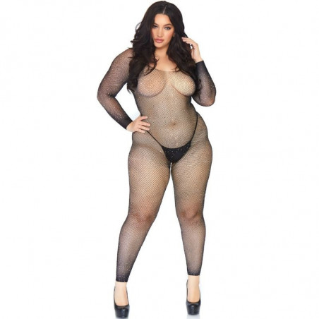 Leg avenue open sexy jumpsuit in mesh with shine 
Jumpsuits