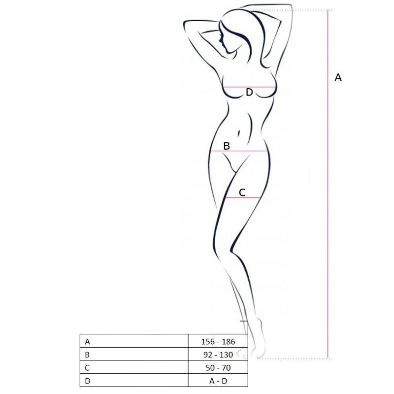 Passione donna bs054 bianca aperta tuta sexy Intimo Combinato