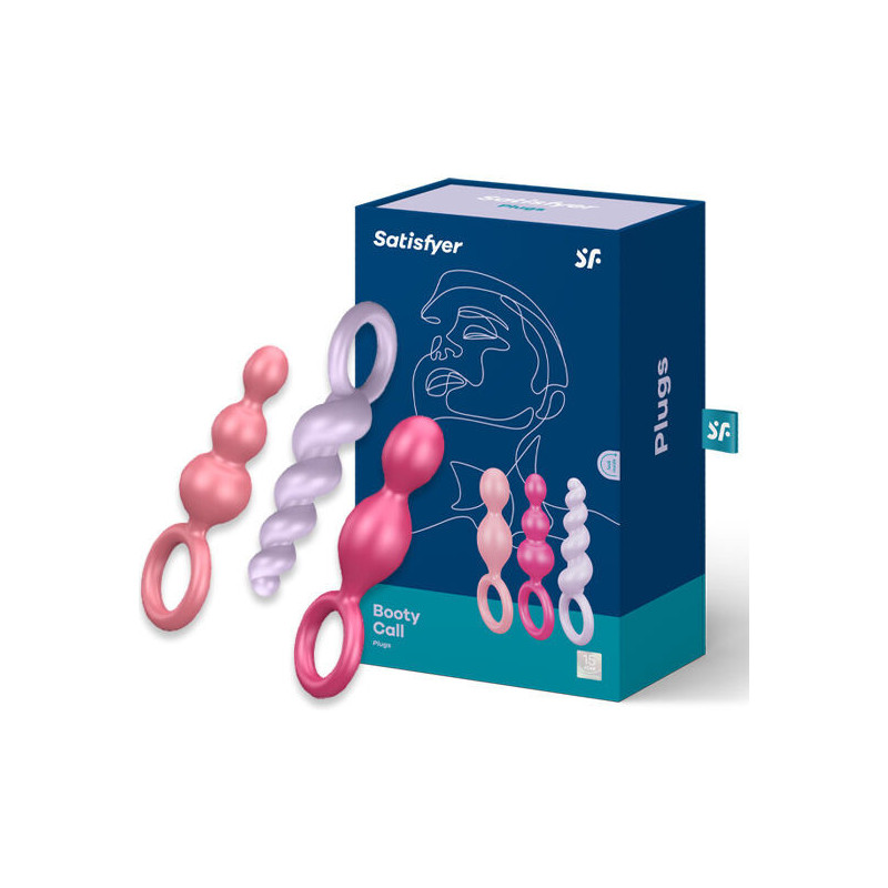 Set di tre plug anali neri Dildo e Plug Anale
