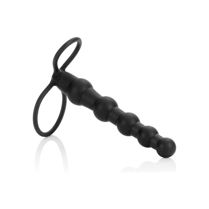 Anal plug calex double penetrator beaded blackDildo and Anal Plug