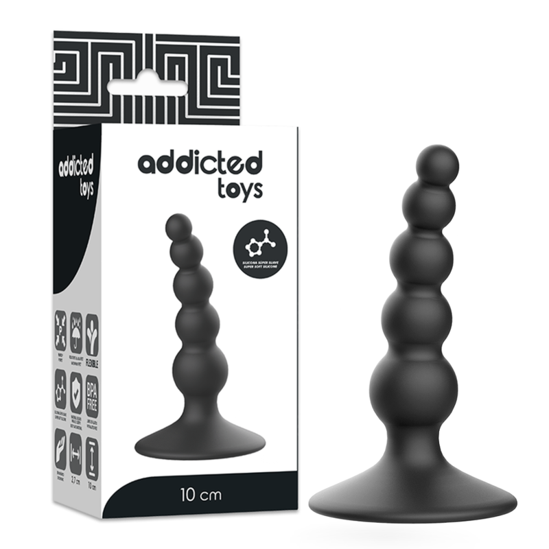 Plug anal addictive toys negro 10cmSextoys para Gays y Lesbianas