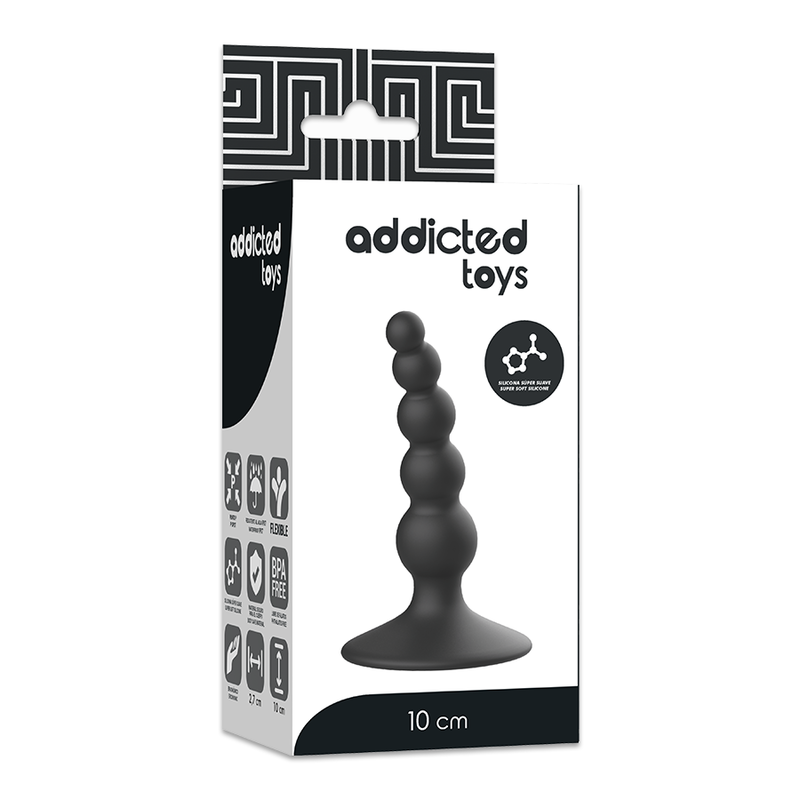 Plug anal addictive toys 10cm noirSextoys Gays et Lesbiennes