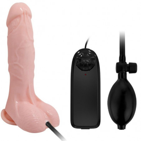Vibrador insuflável realista 18,8 cmDildo realista