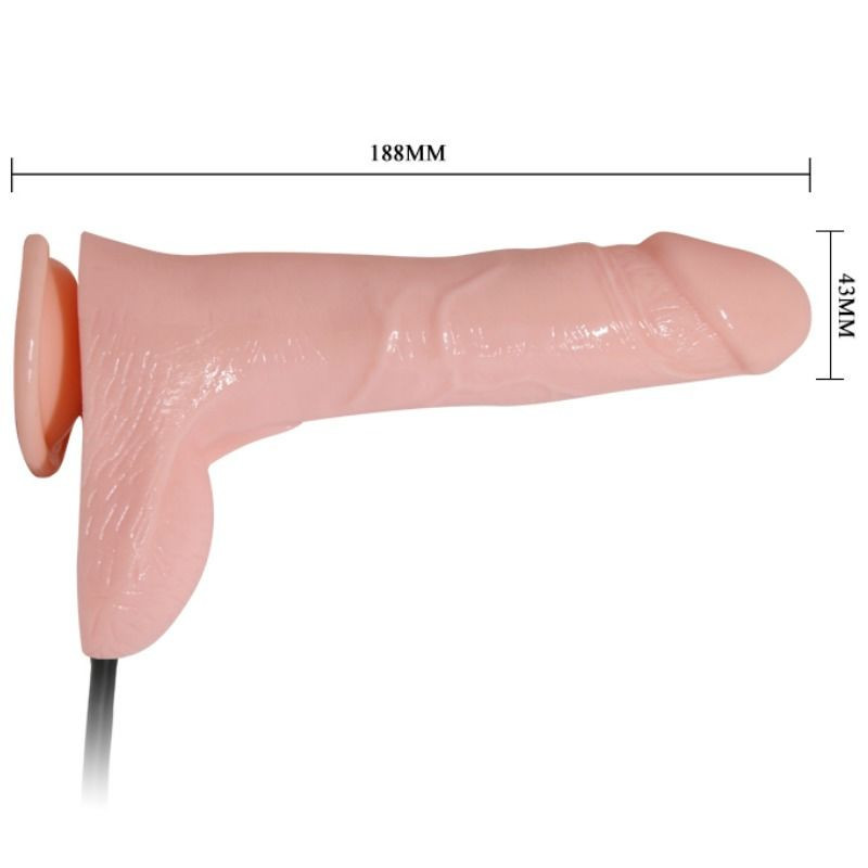 Vibrador insuflável realista 18,8 cmDildo realista
