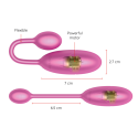 Œuf Vibrant Denver Rose avec Application Gratuite - 7x2.7cmVibromasseurs Clitoris