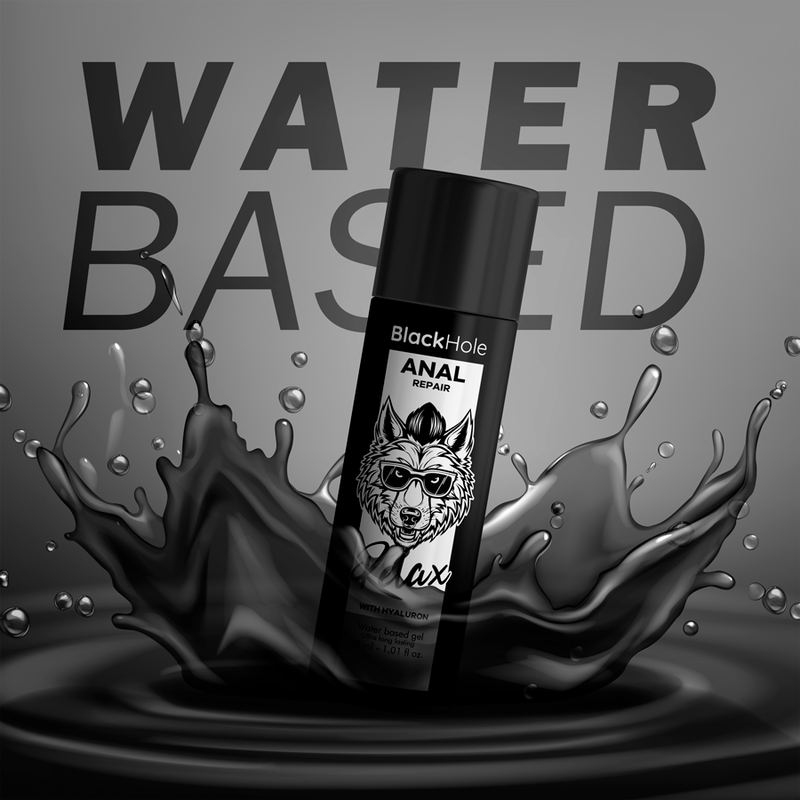 Black Hole Anal Soothing Hyaluronic Water-Based Relaxant 100mlAnal Relaxing Lubricant
