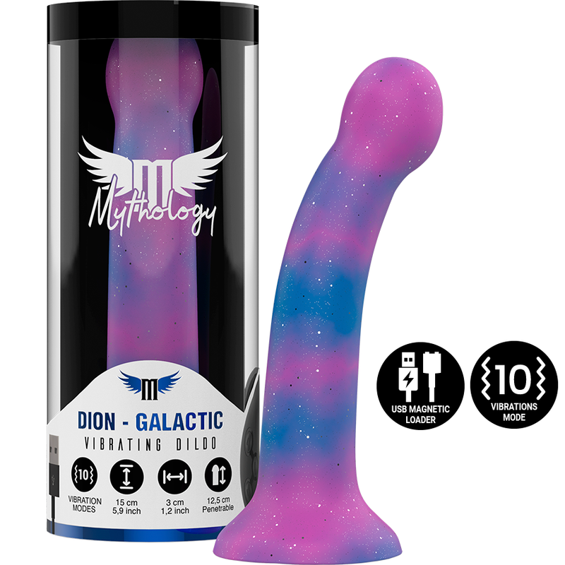 Dion Mythic Galactic-S Vibrator with WatchMe Wireless TechRealistic Dildo