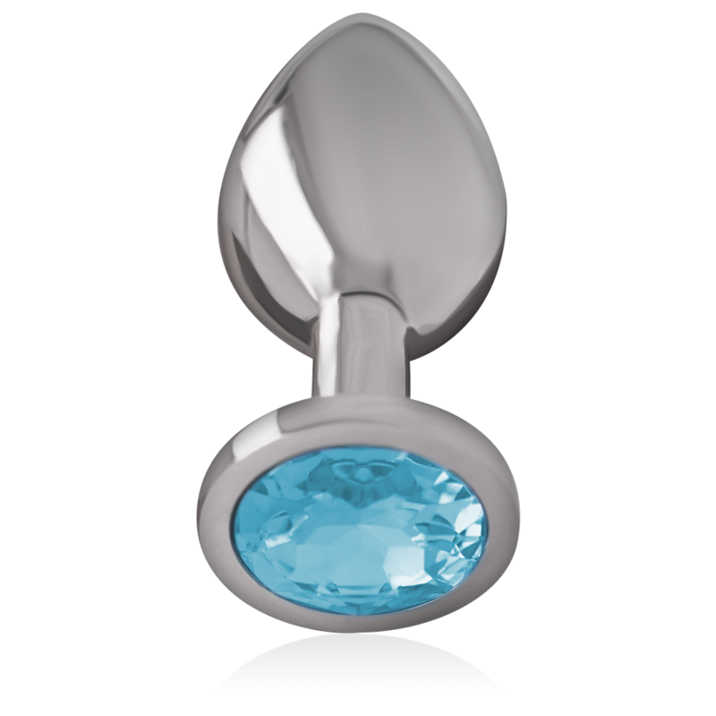 Plug Anal Metálico Intenso de Aluminio con Cristal Rosa Talla SConsolador Anal