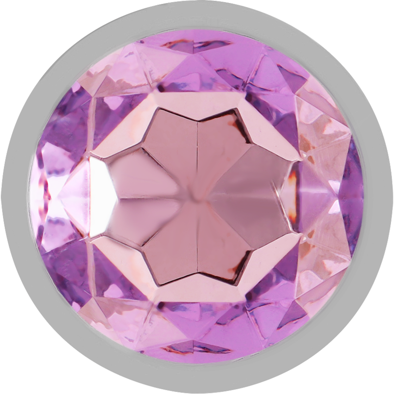 Plug anal metálico Intense de aluminio con cristal violeta, tamaño pequeño.Consolador Anal