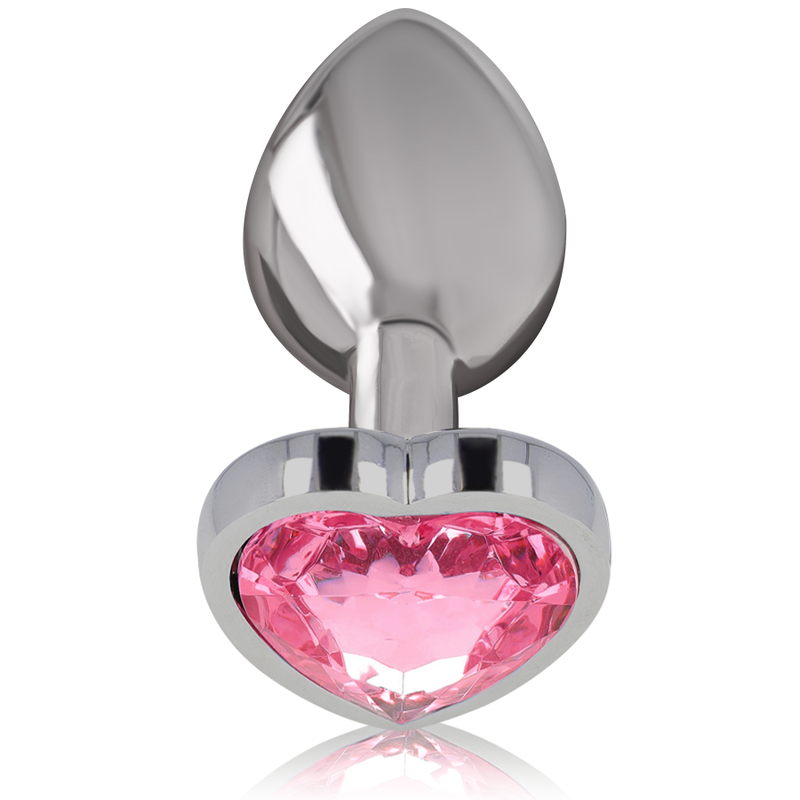 Intense White Heart Small Aluminum Metal Anal Plug for PleasureDildo and Anal Plug