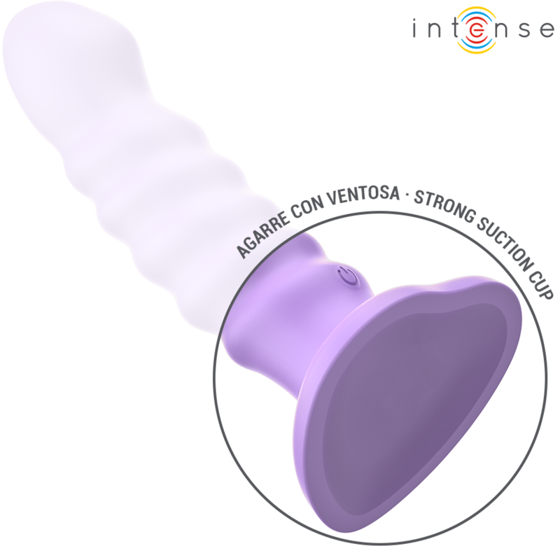 Intense Brenda Vibrator M Spiral Design 10 Stufen Vibration Lila FernbedienungRealistischer Dildo