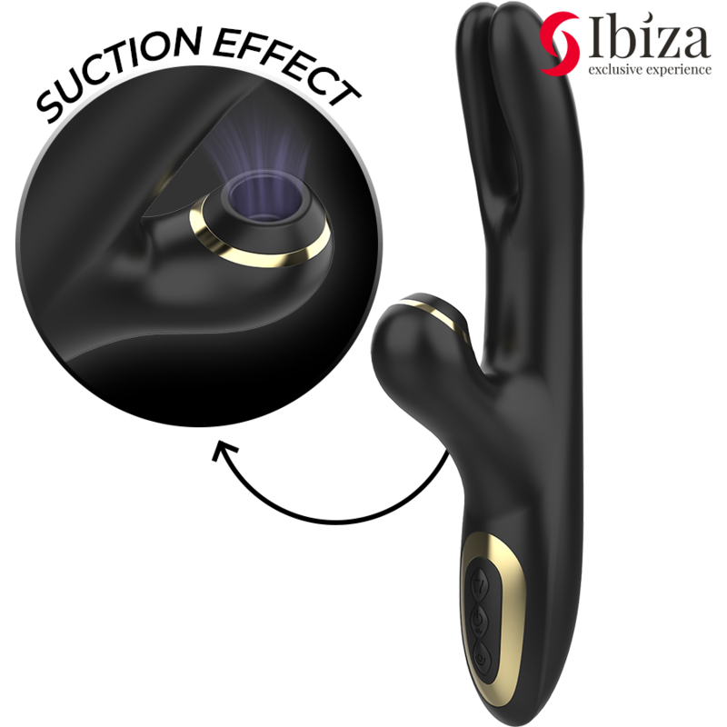 Doble Vibrador de Abrazadera Negro para Placer Intenso y ControladoVibradores Conejo