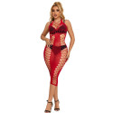 Robe filet rouge longue Subblime - Taille unique, élégance et allure séduisanteNuisettes