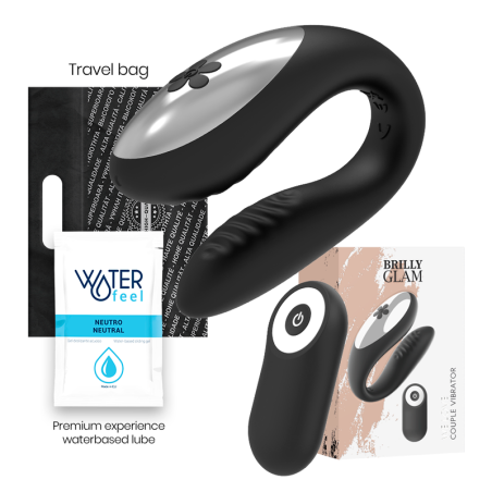 Controle Remoto Preto We Love - Brilho Glam para Momentos a DoisBrinquedos sexuais conectados e vibradores para casais