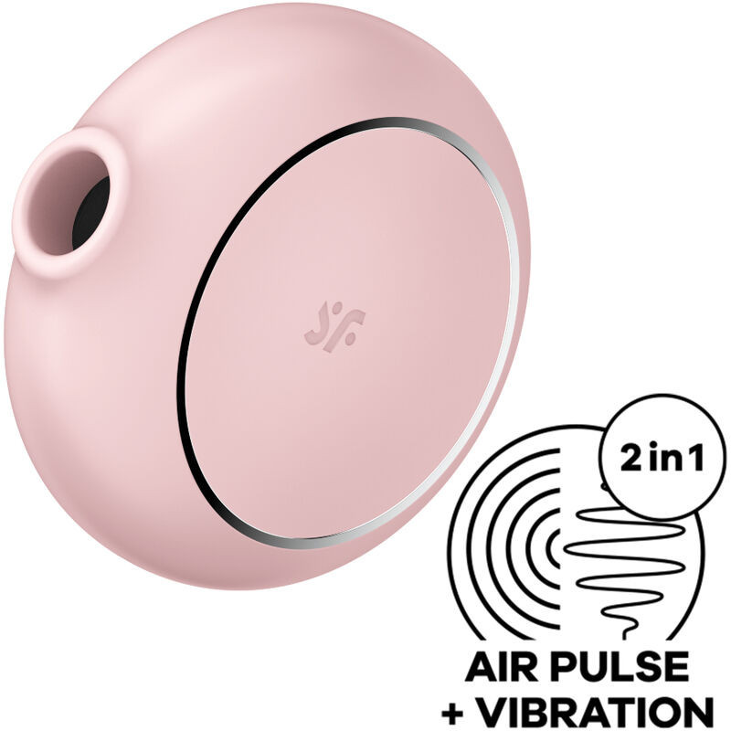 Satisfyer Pro To Go 3 – Doppelfunktionaler Luftdruckstimulator und VibratorKlitorisvibratoren mit oder ohne Kontakt