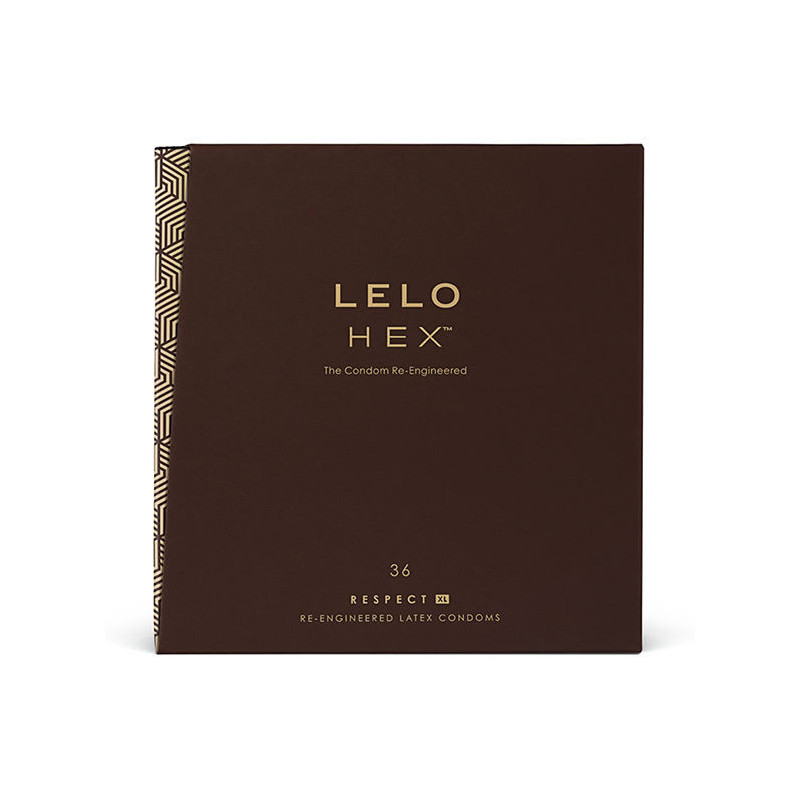 Preservativos XL de Látex Texturizado HEX Respect LELO 12 UnidadesCamisinha