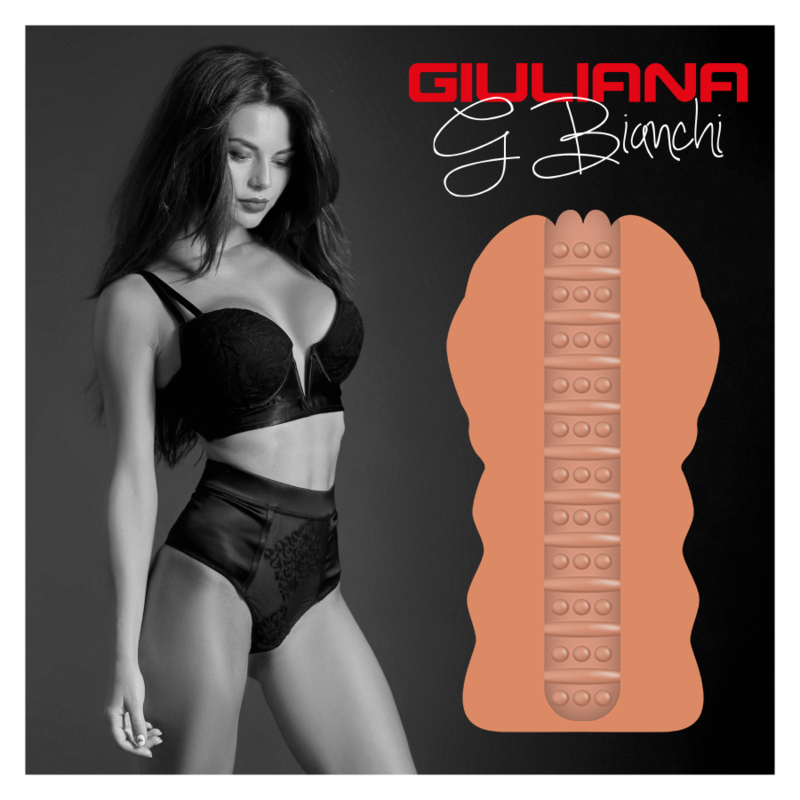 Masturbador Vagina Realista Jamyjob Signature Giuliana em TPRMasturbador para homens
