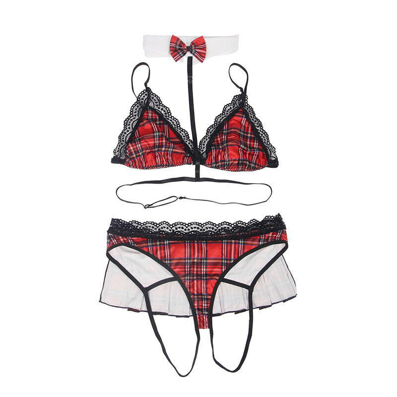 Disfraz universitario sexy para mujer con encaje y accesorios S/MTraje Disfraz para Mujer
