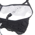 Sexy Dienstmädchen Bodysuit mit Corsage und Strumpfband S/MKostüm für Damen