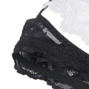 Body lingerie sexy soubrette noire et blanche avec jarretière S/MDéguisement Femme