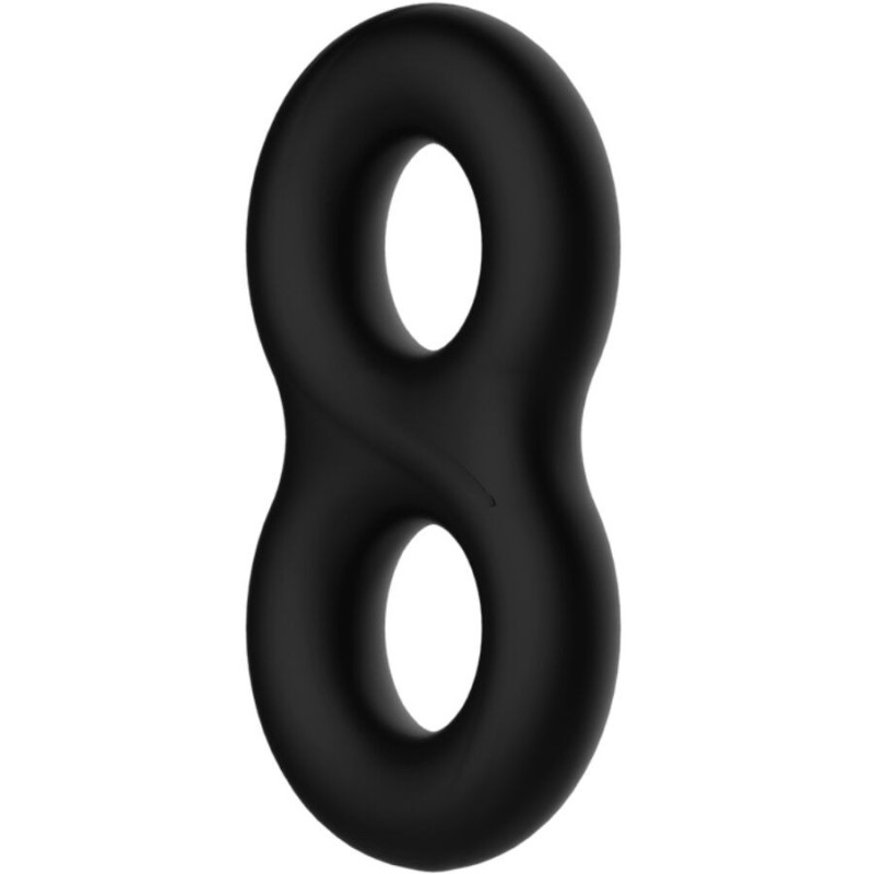 Anillo doble de silicona para pene Crazy Bull Infinity ajustableCockrings y anillos de pene