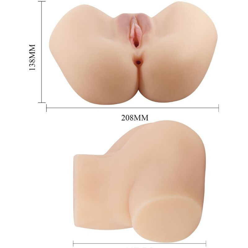 Realistic Dual-Entry Masturbator with Vibrating Bullet HaileyMale Masturbators
