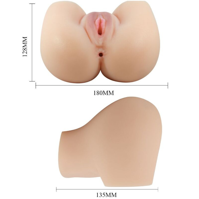 Masturbador Duplo Realista Vagina e Ânus com Vibração MilaMasturbador para homens