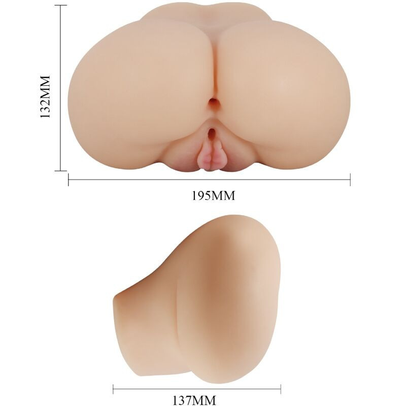 Masturbator mit Vagina- und Anusöffnung Luna mit VibrationsfunktionMasturbator für Männer