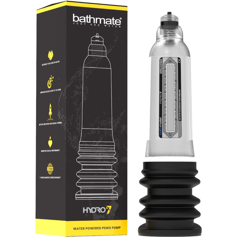 Bomba de pene hidráulica Bathmate Hydro 7 Hercules transparente