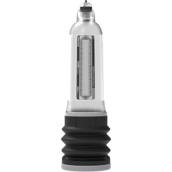 Bomba de pene hidrica transparente Bathmate HydroMax 9 giratoria