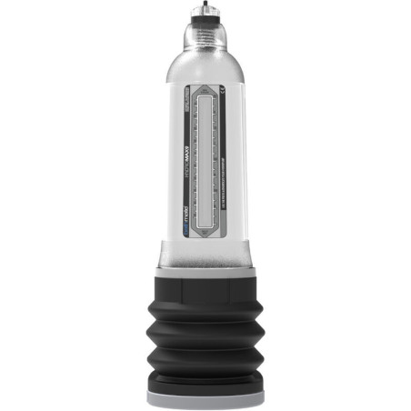 Bomba de pene hidrica transparente Bathmate HydroMax 9 giratoria