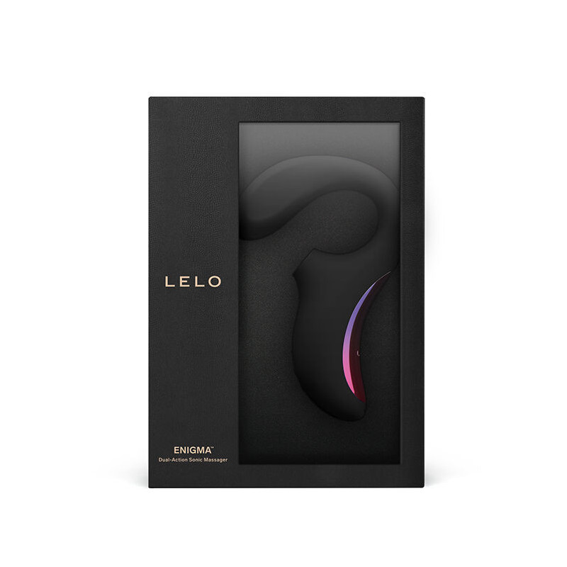 LELO Enigma preto: estimulador clitóris e ponto G, dupla açãoEstimuladores sem contacto