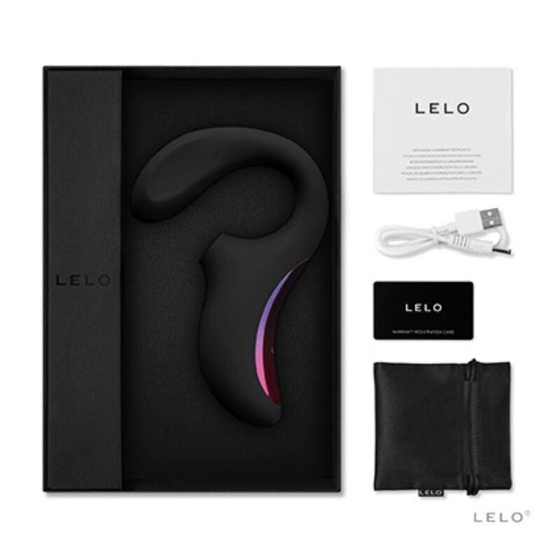 Vibrador sônico de dupla estimulação LELO Enigma Cruise pretoEstimuladores sem contacto