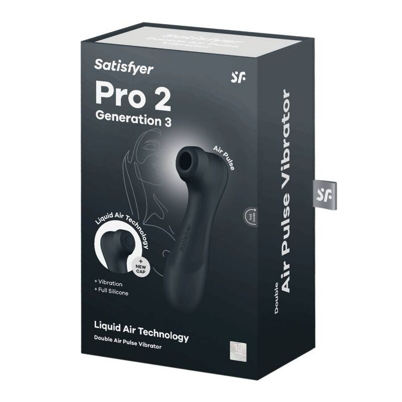 Satisfyer Pro 2 Gen 3 Liquid Air schwarz – KlitorisstimulatorBerührungslose Stimulatoren