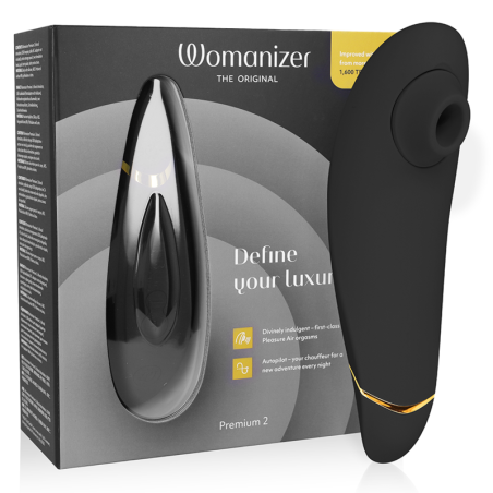 Womanizer Premium 2 negro, estimulador de clítoris por aireEstimuladores sin contacto