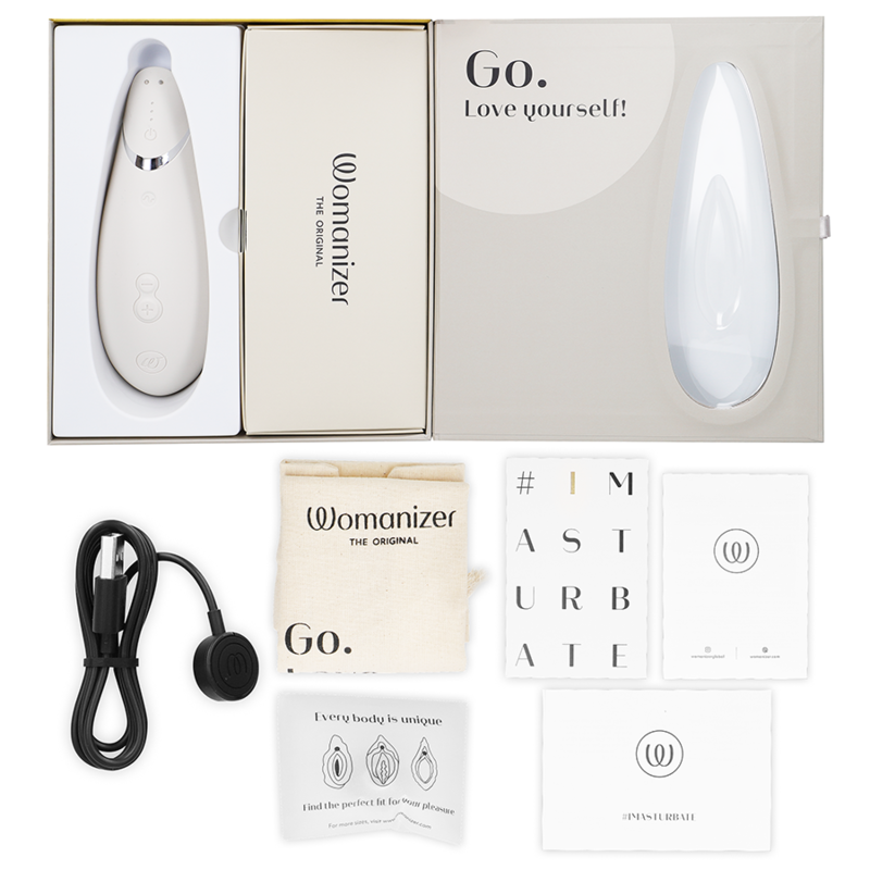 Womanizer Premium 2 black, air suction clitoral stimulatorNon-contact stimulators